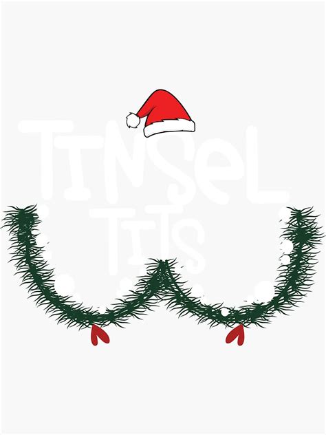 Tinsel Tits And Jingle Balls Funny Christmas Couple Matching Sticker For Sale By Avatar Mania
