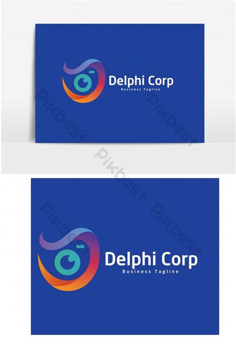 Delphi Corp 브랜딩 로고 디자인 템플릿 일러스트 Png Ai 무료 다운로드 Pikbest