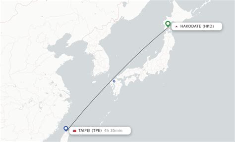 Direct Non Stop Flights From Hakodate To Taipei Schedules