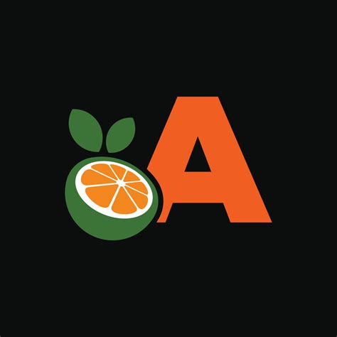 Alphabet Orange A Logo 8258876 Vector Art at Vecteezy