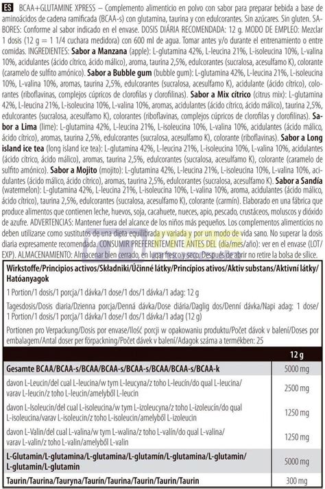 Bcaa - Bcaa + Glutamine Xpress (300g) - Watermeloen SCITEC NUTRITION ...