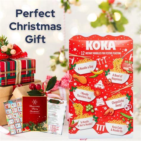 Koka Noodles Advent Calendar X G Instant Noodles With Card Koka