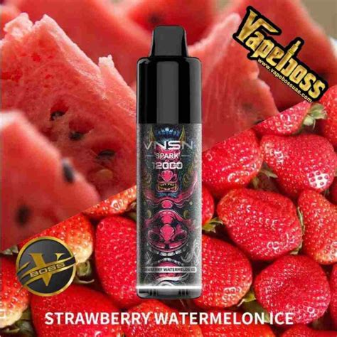 Vnsn Spark Strawberry Watermelon Ice Puffs Vape Boss Uae