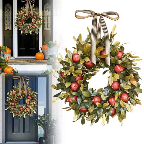 1PC Autumn Leaf Wreaths, Harvest Fall Wreaths, Fall Decorations for