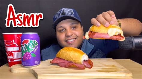 Asmr Comida P O Mortadela E Queijo Mukbang Sons De Mastiga O