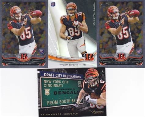 Tyler Eifert 2013 Rookie Card RC Lot Of 4 Topps Chrome X2 Platinum