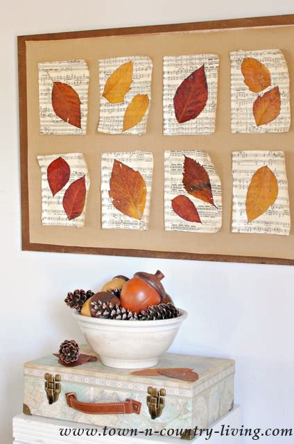 Fall Leaf Art - Town & Country Living