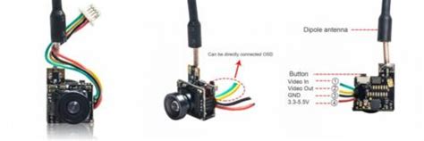 Wolfwhoop Wt Micro Ghz Mw Fpv Aio Camera With Osd Interface Ebay