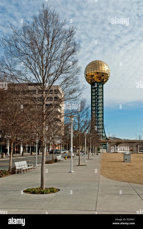 Worlds Fair Park Sunsphere Knoxville Tennessee Stock Photo Alamy