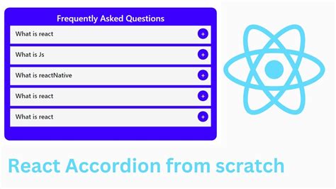 Build A React Accordion Faq Component Dropdown From Scratch Youtube