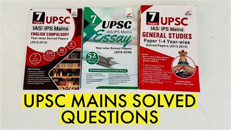 🔥🔥🔥review Upsc Mains Solved Papers By Disha Topic Wise Civil Services