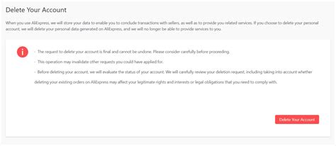 How To Delete Aliexpress Account In