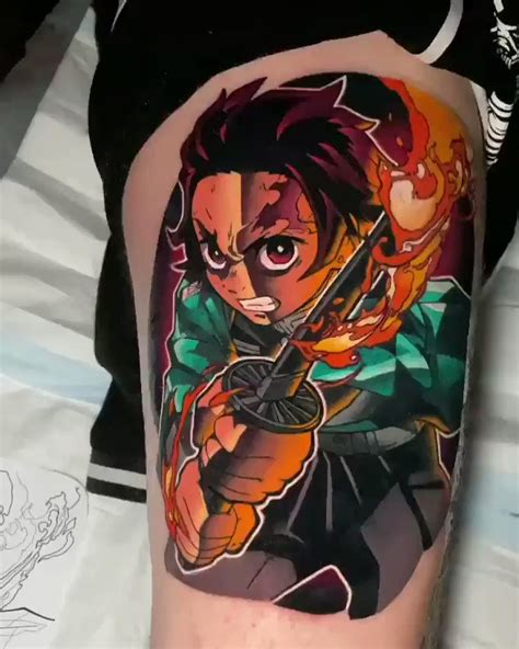 27 Demon Slayer Nezuko Tattoo StefanieDali