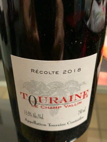 2018 Foucher Lebrun Le Champ Vallin Touraine Vivino