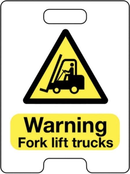 Warning Fork Lift Trucks Floor Sign Safety Signs Morsafe UK