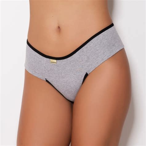 Tanga Pala Dupla Em Cotton Mescla Lingerie Br Atacado Para