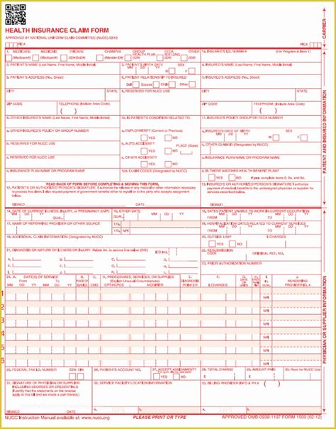 Free Fillable Cms Form Printable Forms Free Online