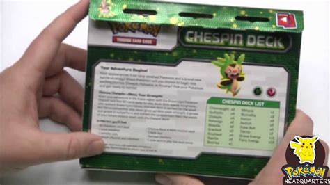 Pokemon Kalos X Y Chespin Starter Deck Opening Blurrypulls Youtube