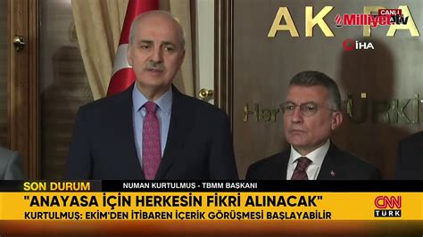 Kurtulmu Tan Ak Parti Ye Ziyaret Yeni Anayasa I In Ekim Ay N I Aret