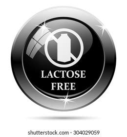 Lactose Free Icon Transparent Internet Button Stock Illustration