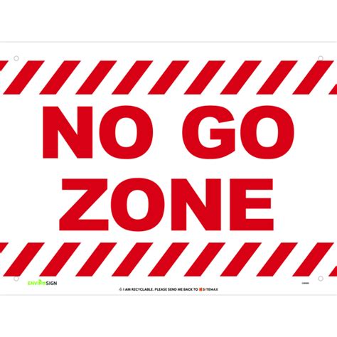 No Go Zone (Red & White) | Sitemax