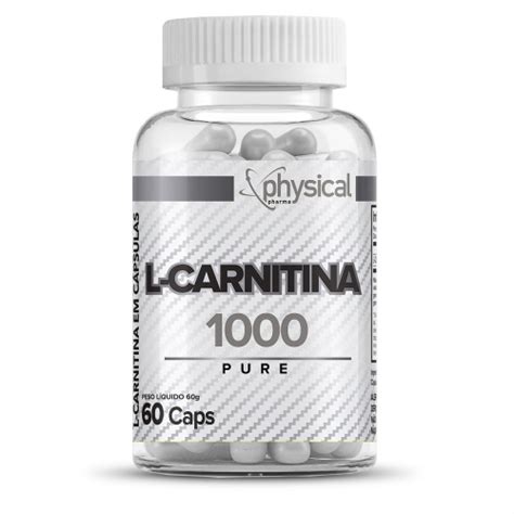 L Carnitina 60 Cápsulas Physical Pharma Corpo Vida Suplementos