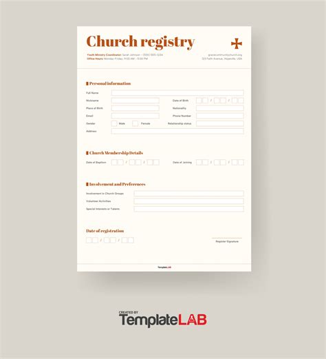 22 Free Church Directory Templates Examples Templatelab