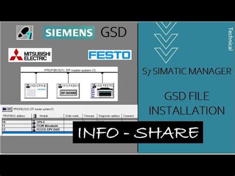 Gsd File Installation Siemens Simatic Manager Youtube