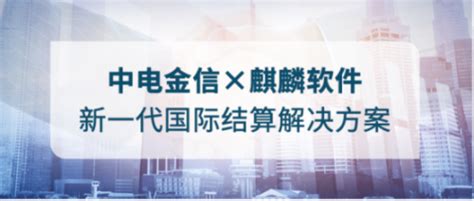 中电金信×麒麟软件 新一代国际结算解决方案发布 中国网海峡频道