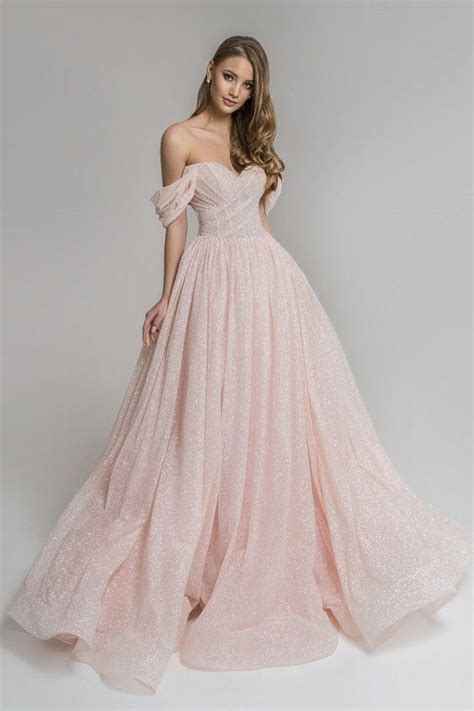 Off Shoulder Princess Wedding Dress Feminine Pink With Etsy In 2023