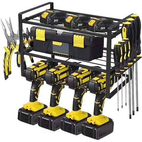 Hand Power Tools Organizer Rack Wall Mounted Power Tool Organizers Storage Shelf Rack Holders