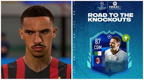 FIFA 23 Ismael Bennacer RTTK Card Upgraded Overall Predicted Stats