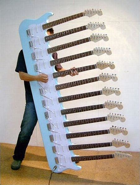 33 Unusual Guitar Designs | Curious, Funny Photos / Pictures