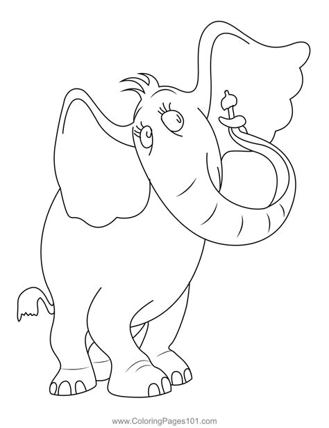 Horton The Elephant Coloring Page for Kids - Free Horton Hears a Who! Printable Coloring Pages ...