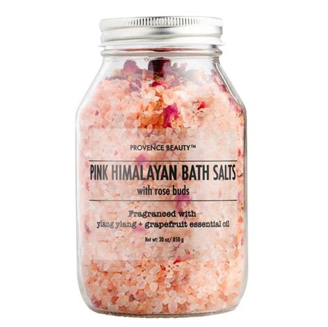 Provence Beauty Pink Himalayan Bath Salt With Rose Petals 30 Etsy