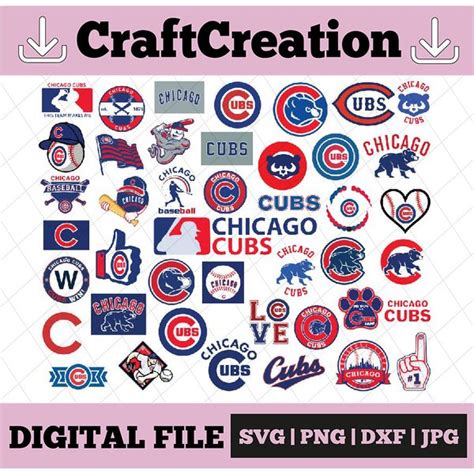 43 Files Chicago Cubs svg, Baseball Clipart, Cricut, Chicago - Inspire ...