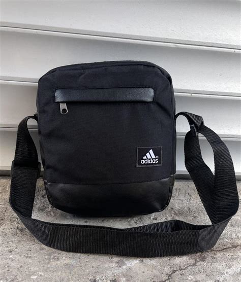 Купити Барсетка чоловіча Adidas (Адідас) чорна | Месенджер тканинний ...