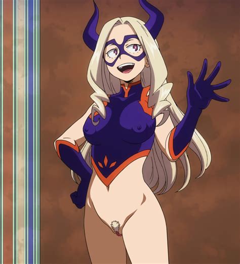 Rule 34 Bottomless Breasts Clitoris Erect Nipples Mount Lady My Hero Academia Navel Nipples