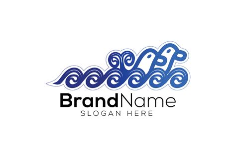 Blue ocean wave logo design template 21886165 Vector Art at Vecteezy