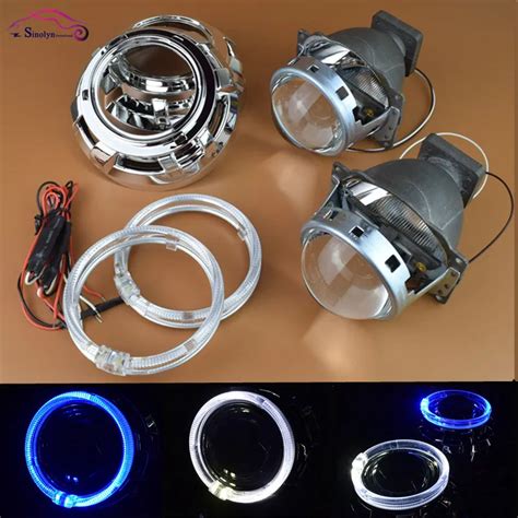 Sinolyn Hid Bi Xenon Projector Lens Headlight Retrofit Lenses Kit