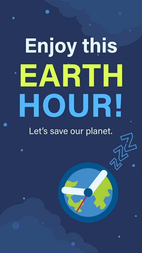 Earth Hour Whatsapp Poster In Eps Illustrator Psd Png Svg