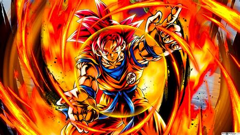 Download Goku Ssj God Wallpaper - WallpapersHigh