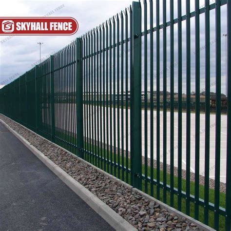 W D Section Palisade Fence Panel Green Palisade Security Fencing For