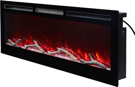 Inches Electric Fireplace Recessed Wall Mounted Electric Fireplace