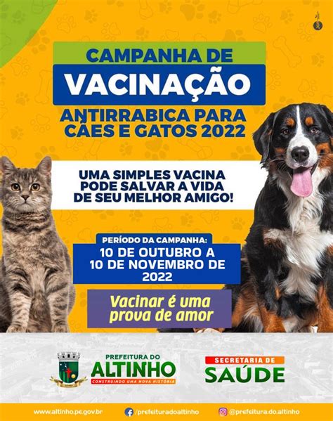 Prefeitura Do Altinho Campanha De Vacina O Antirr Bica Para