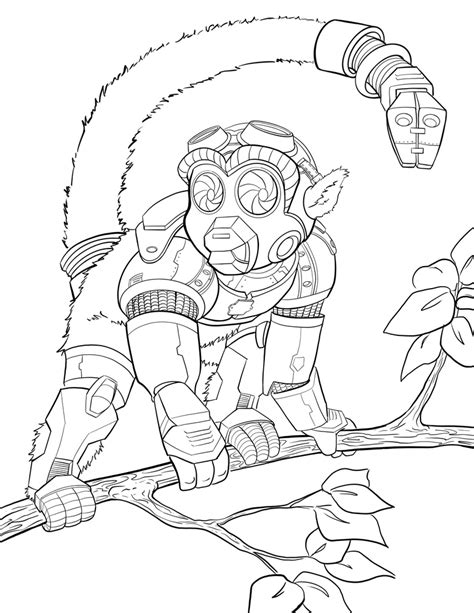 Monkey Around Lineart Coloring Page Art Of Angelas Ko Fi Shop Ko