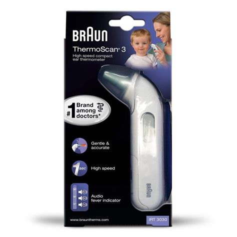 Braun IRT3030 ThermoScan 3 Infrared Ear Thermometer Thermometer Baby