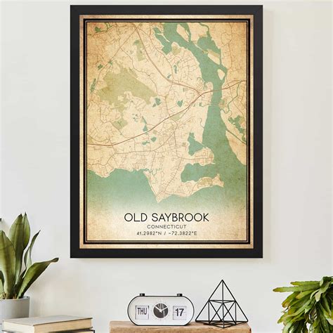 Vintage Dalton Georgia Map Poster Modern Home Decor Wall Art Print Custom Maps And Posters