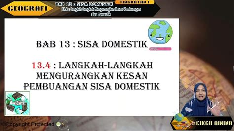 Jenis Jenis Sisa Domestik Tingkatan 1