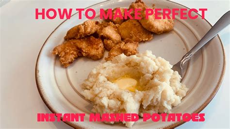 How To Make Perfect Instant Mashed Potatoes Lot S Of Flavor Skinny Mashed Potatoes Youtube